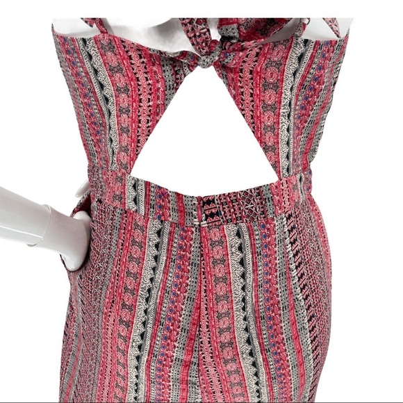 Hommage Printed Cut Out Chest Back Jumpsuit Size M - Picture 9 of 12